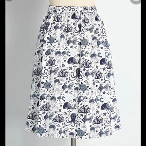 ModCloth sea creatures skirt with pockets